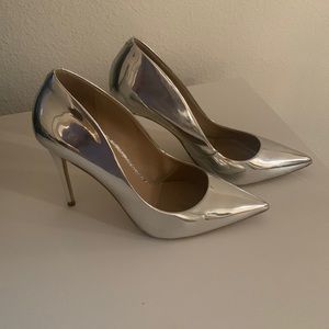 Aldo Chrome Pumps